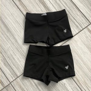 2 Varsity Spirit spandex, tumbling/cheer shorts